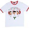 Like It's Christmas Jonas Brothers White Red Ringer Tshirts