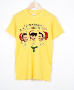 Like It's Christmas Jonas Brothers Yellow Tshirts