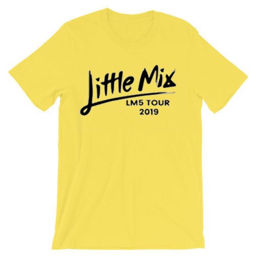 Little Mix yellow tees