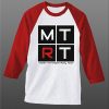 MTRT White Red Sleeves Raglan T shirts