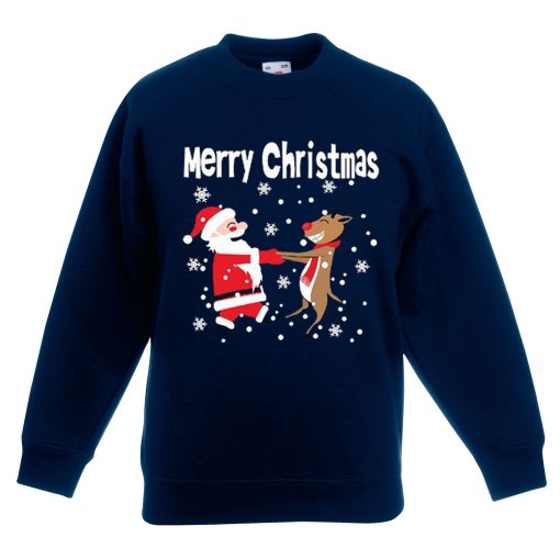 Merry Chirstmas Blue Sweatshirts