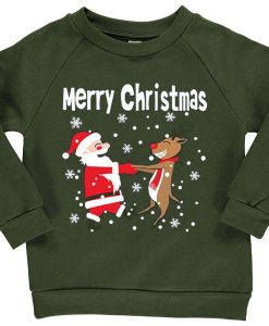 Merry Chirstmas Green Army Sweatshirts