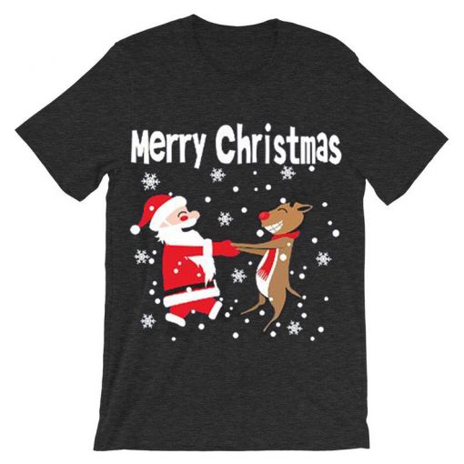 Merry Chirstmas Grey Asphalt Tshirts