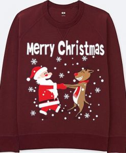 Merry Chirstmas Maroon Sweatshirts