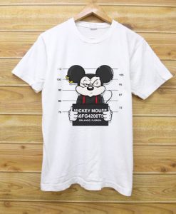 Mickey Mouse Jailed White Tees