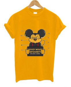 Mickey Mouse Jailed Yellow Tees