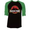 New Design Magic Park Potterhead Black Green Raglan Tshirts