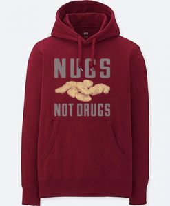 Nugs Not Drugs Maroon Hoodie