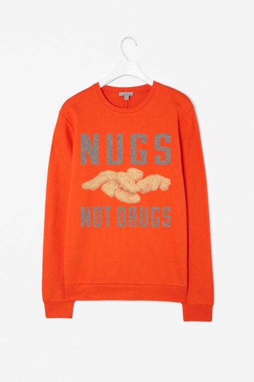 Nugs Not Drugs Orange Sweatshirts