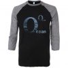 Ocean Black Grey Sleeves Raglan T shirts