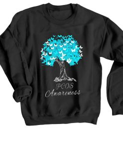 PCOS Awareness Black Sweatshirts