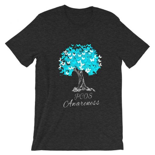 PCOS Awareness Grey Asphalt Tshirts