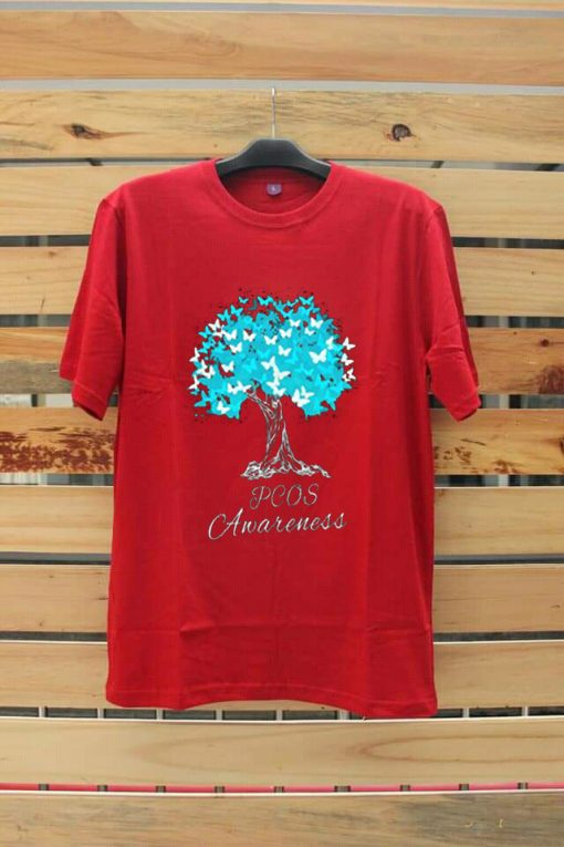 PCOS Awareness Red T-Shirt