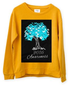 PCOS Awareness Yellow Sweatshirts