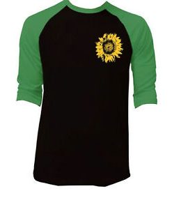 Sunflower Black Green Raglan Tshirts