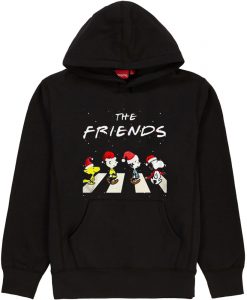 The Christmas Peanuts The Friends Black Hoodie