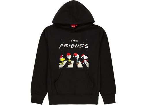 The Christmas Peanuts The Friends Black Hoodie