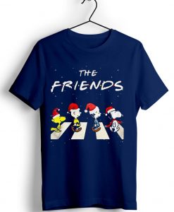 The Christmas Peanuts The Friends Blue Navy Tshirts