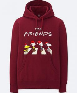 The Christmas Peanuts The Friends Maroon Hoodie