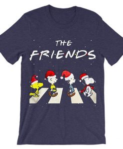 The Christmas Peanuts The Friends Purple Tees