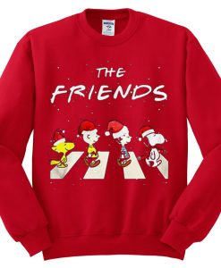 The Christmas Peanuts The Friends Red Sweatshirts