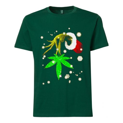 The Grinch Hold Weed Green Tshirts