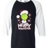 The Grinch Marry Whatever Black White Sleeves Raglan T shirts