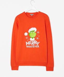 The Grinch Marry Whatever Oange Sweatshirts