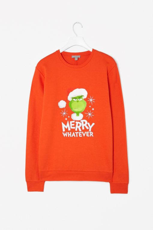 The Grinch Marry Whatever Oange Sweatshirts