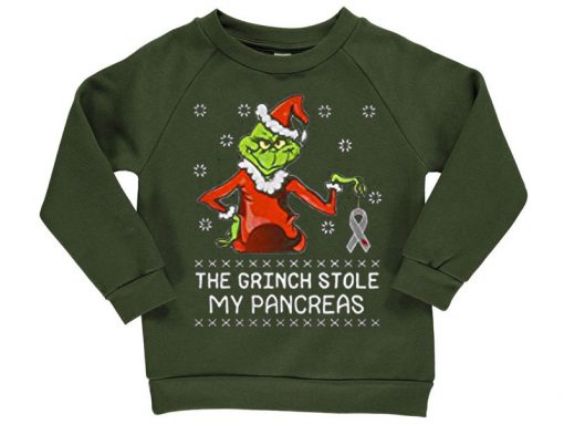 The Grinch Stole My Pancreas Green Army Sweatshirts