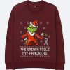 The Grinch Stole My Pancreas Maroon Sweatshirts