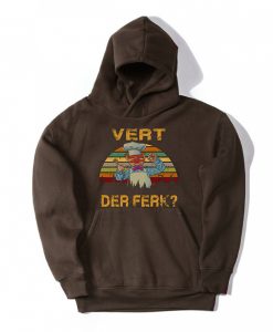 Vert Der Ferk Chef Brown Hoodie