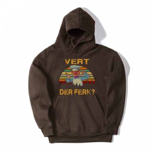 Vert Der Ferk Chef Brown Hoodie