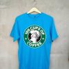 100 CUPS OF COFFEE Blue T shirts