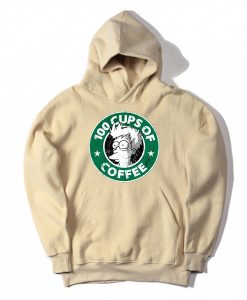 100 CUPS OF COFFEE Cream Hoodie