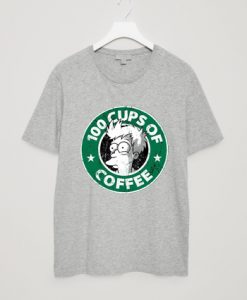 100 CUPS OF COFFEE Grey Light T shirts