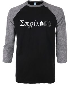 123t Men's Enginerd Black Grey Raglan T shirts