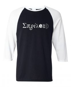 123t Men's Enginerd Black White Raglan T shirts