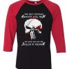 Are Good Men Who Are Skilled At Violence The Punisher Black Red Raglan Tshirts