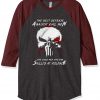 Are Good Men Who Are Skilled At Violence The Punisher Grey dark brown Raglan Tshirts