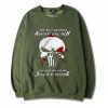 Are Good Men Who Are Skilled At Violence The Punisher Light Green Army Sweatshirts