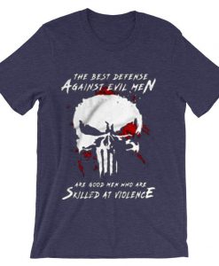 Are Good Men Who Are Skilled At Violence The Punisher Purple T shirts