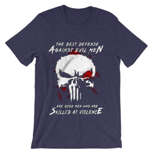 Are Good Men Who Are Skilled At Violence The Punisher Purple T shirts