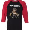 Babu Frik Hey Black Red Raglan T shirts