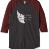 Be a Wing Grey Brown Raglan Tshirts