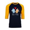 Bes-Teas Black Yellow Raglan T shirts