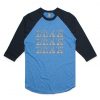 Blah Blah Blah Blue Black Raglan T shirts