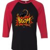 Boom Black Red Raglan T shirts