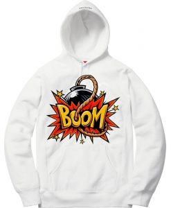 Boom White Hoodie