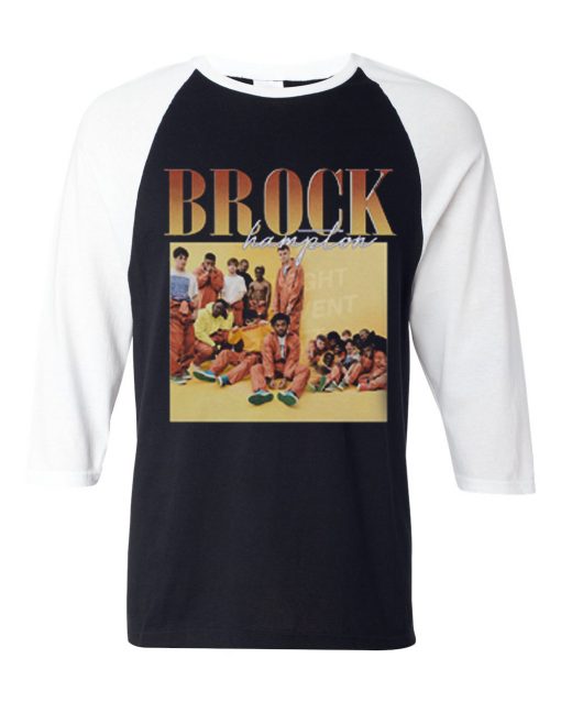 Brockhampton 90s Vintage Black White Raglan T Shirts